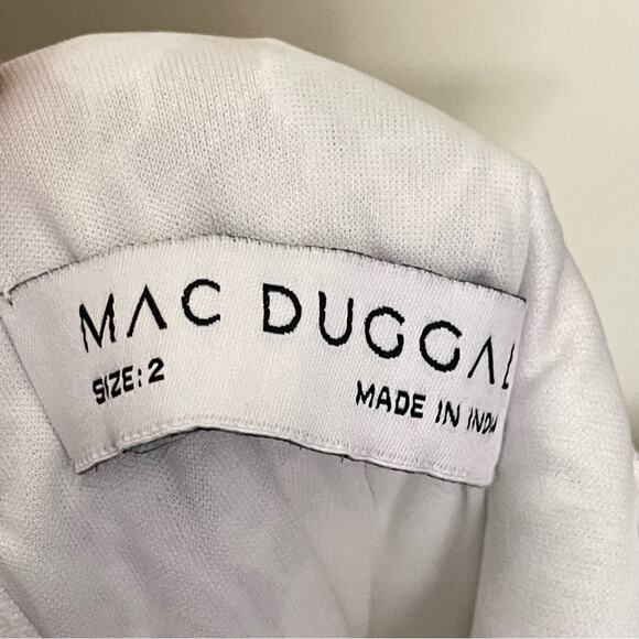 Mag Duggal Sequin Floral Embellished Lace Sheath White Formal Gown Size 2 NWT - Picture 7 of 8